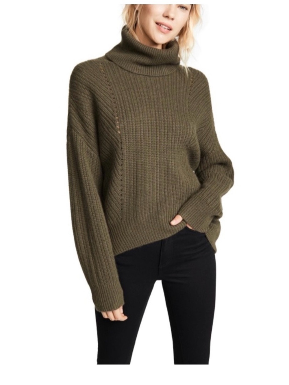 Niki Lotan 100% Cashmere Kieran Roll Neck Turtleneck Sweater S